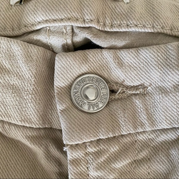 7 FAM Ankle Straight Raw Hem Frayed Jeans 24 - Picture 7 of 9